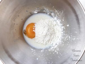 Egg cornstarch milk