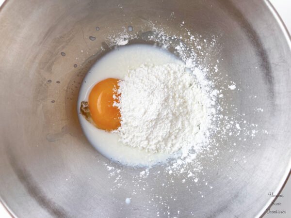 Egg cornstarch milk