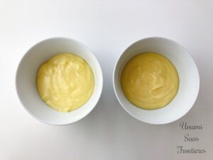 Divided custard cream