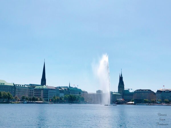 fountain in Alstar lake Hamburg