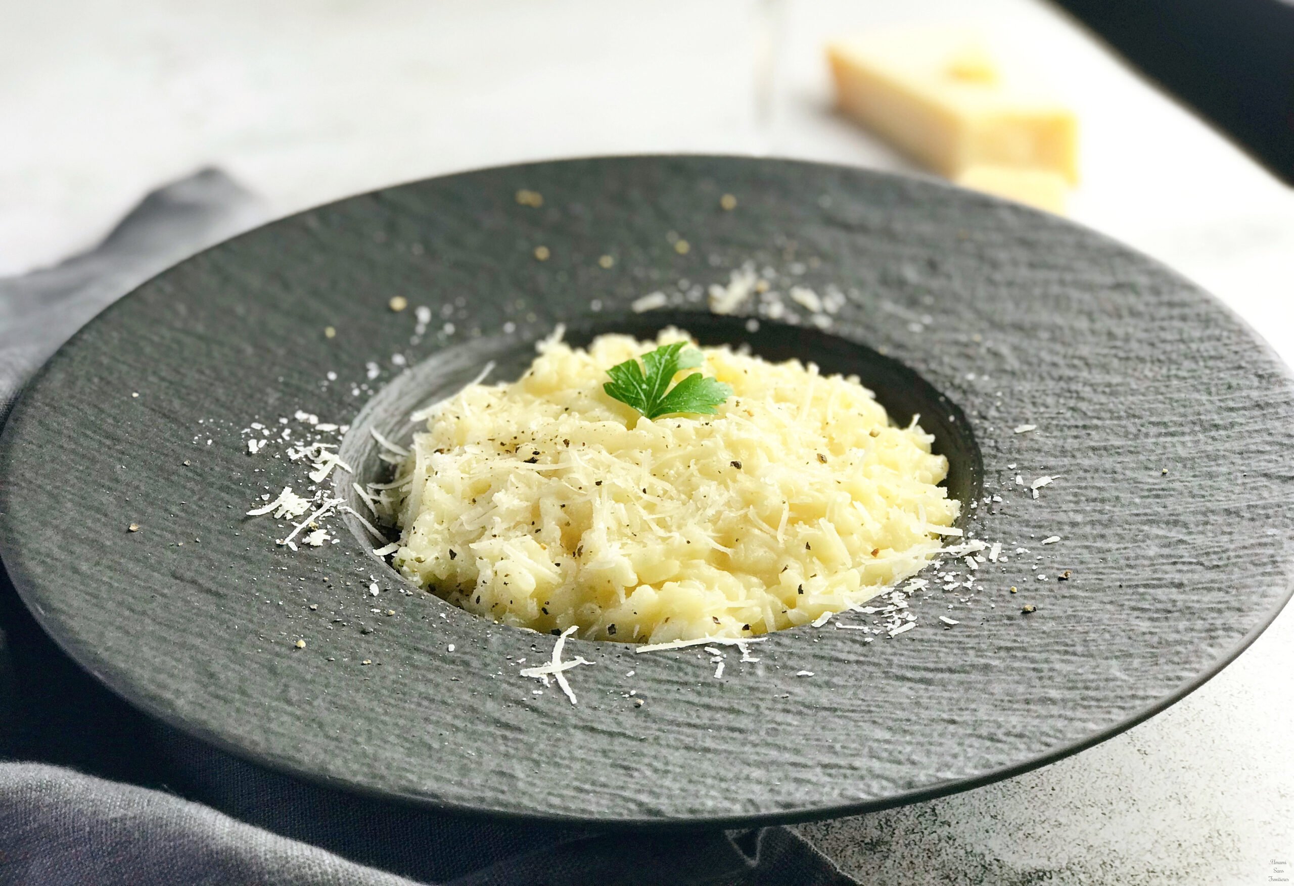 Cheese risotto parmigiana