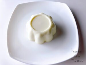 panna cotta served
