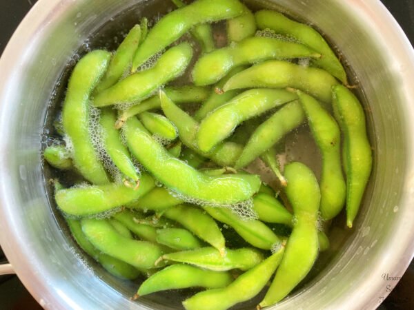 Edamame hot water