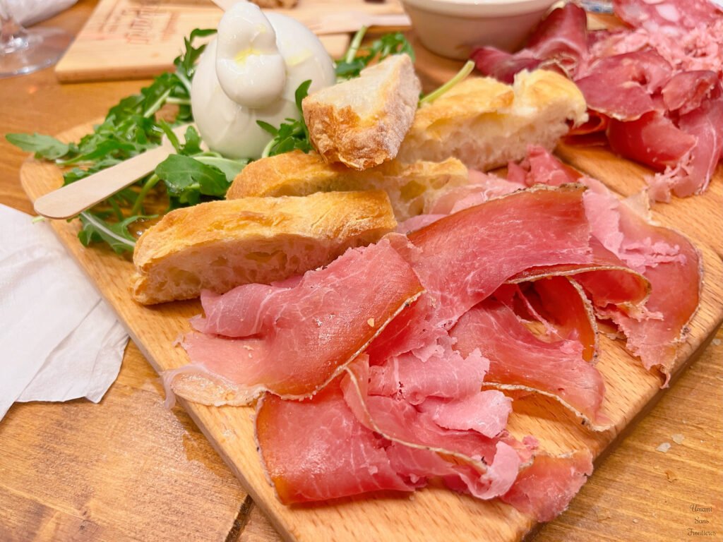 Burrata bread Cured Meats