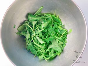 Arugula lemon juice olive oil