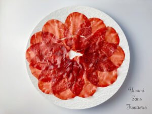 sliced beef bresaola