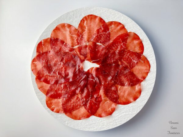 sliced beef bresaola
