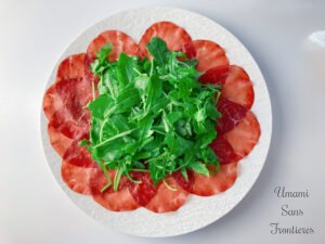 sliced beef bresaola Arugula