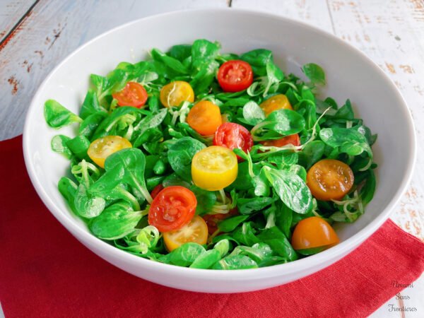 Lamb’s Lettuce Salad tomatoes 