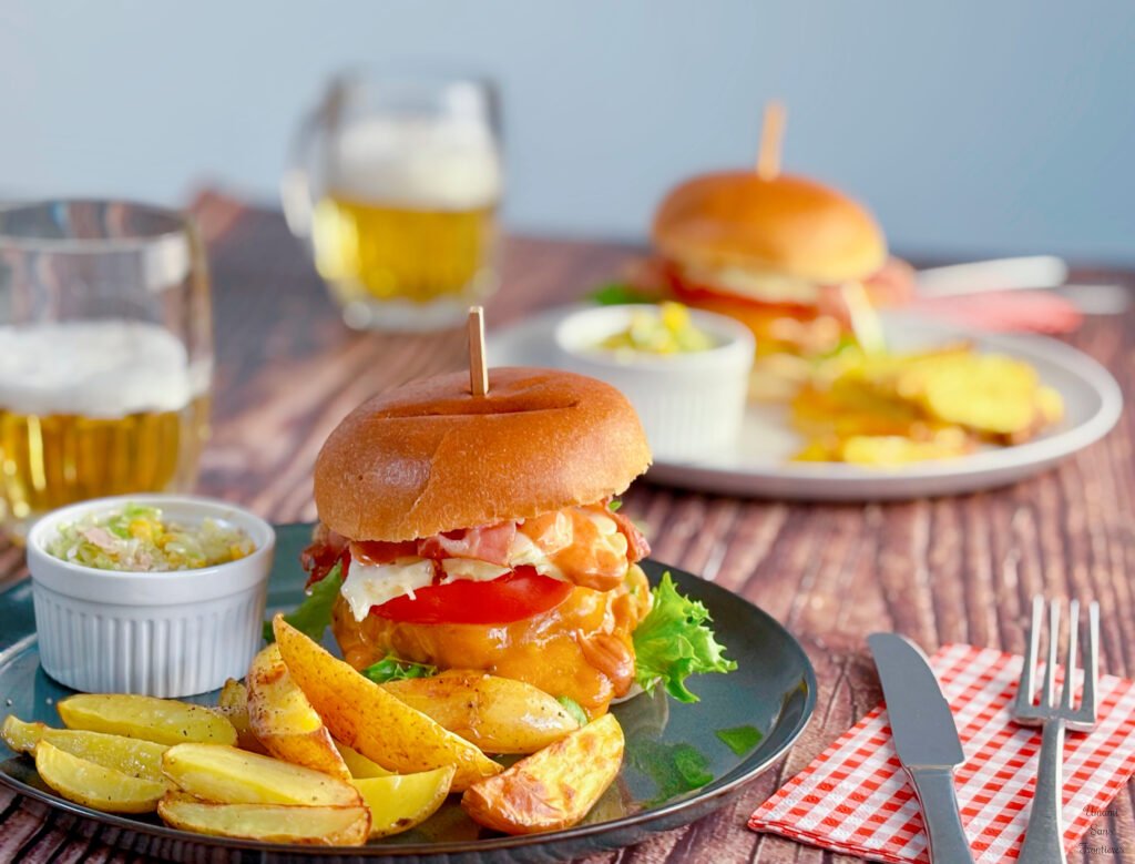 Bismarck-Style Burger fried potatoes 