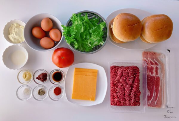 Bismarck-Style Burger with Fried Egg – Easy & Authentic 🍔🍳 ingredients