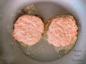patties in a fry pan 