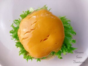 patty and cheese on the lettuce