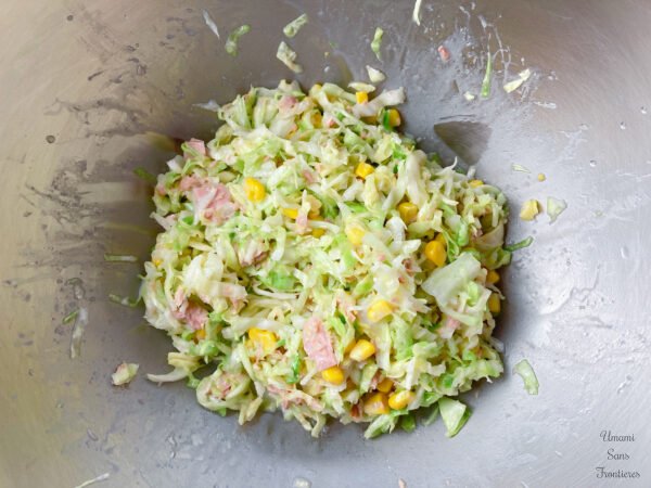 cabbage corn tuna dressing