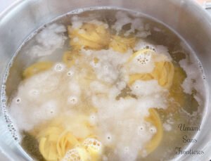 pasta hot water