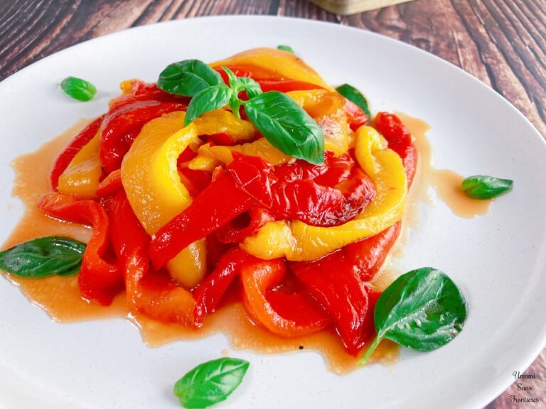 Paprika marinated basil leaves
