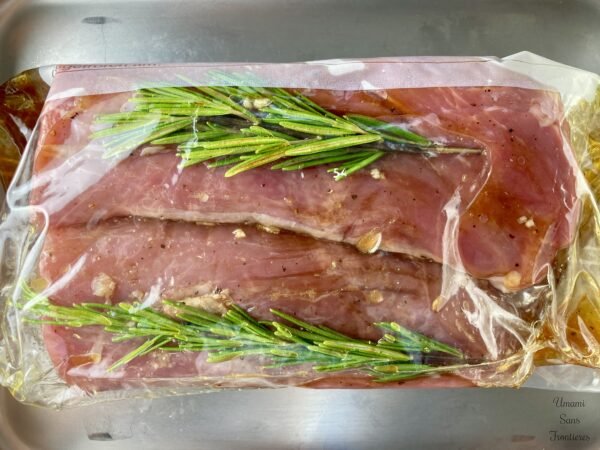 Marinated pork fillet