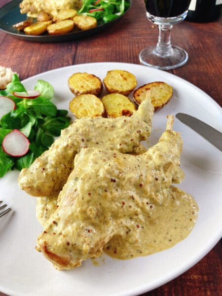 🐇 French-Style Rabbit / Chicken Breast in Mustard Cream Sauce🇫🇷