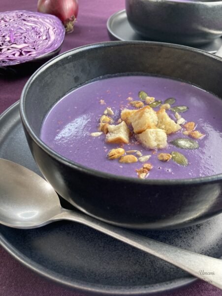 Creamy Purple Cabbage Soup with Coconut Milk🥣