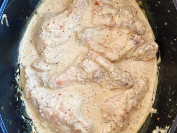 Rabbit meat and sauce