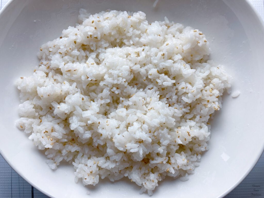 Sushi rice sesame