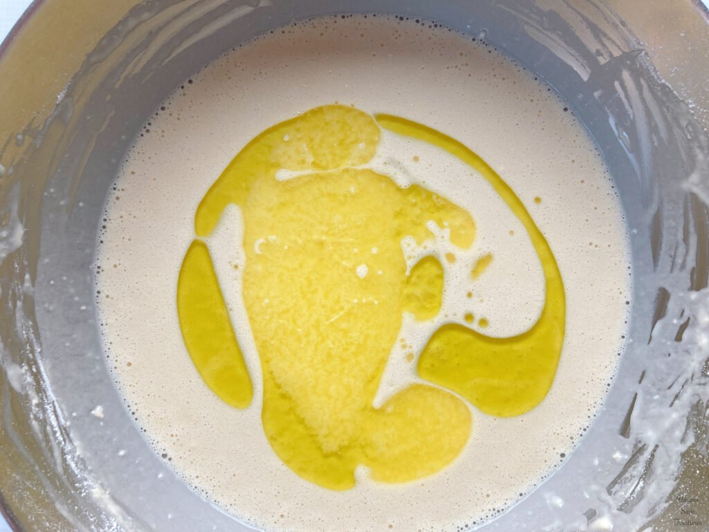 milk eggs flour butter olive oil lemon juice