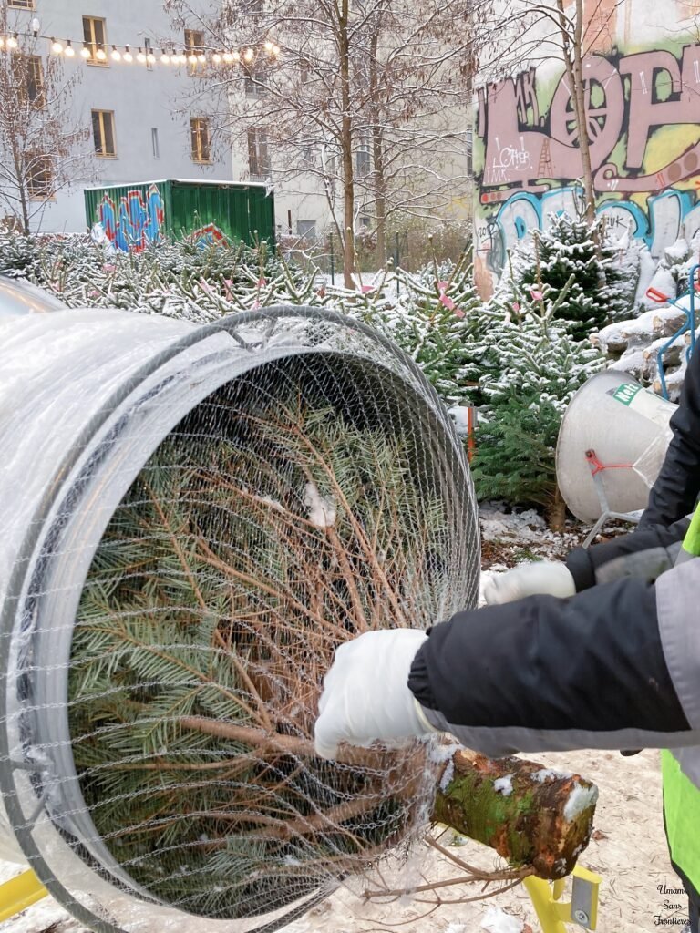 Christmas tree in a machine
