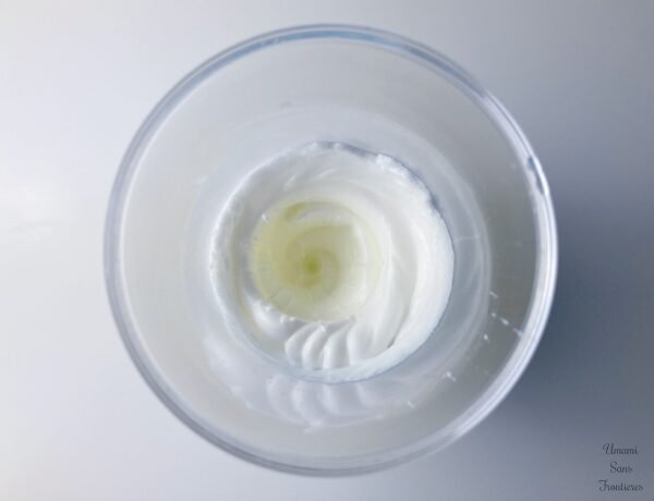 White egg whipped 