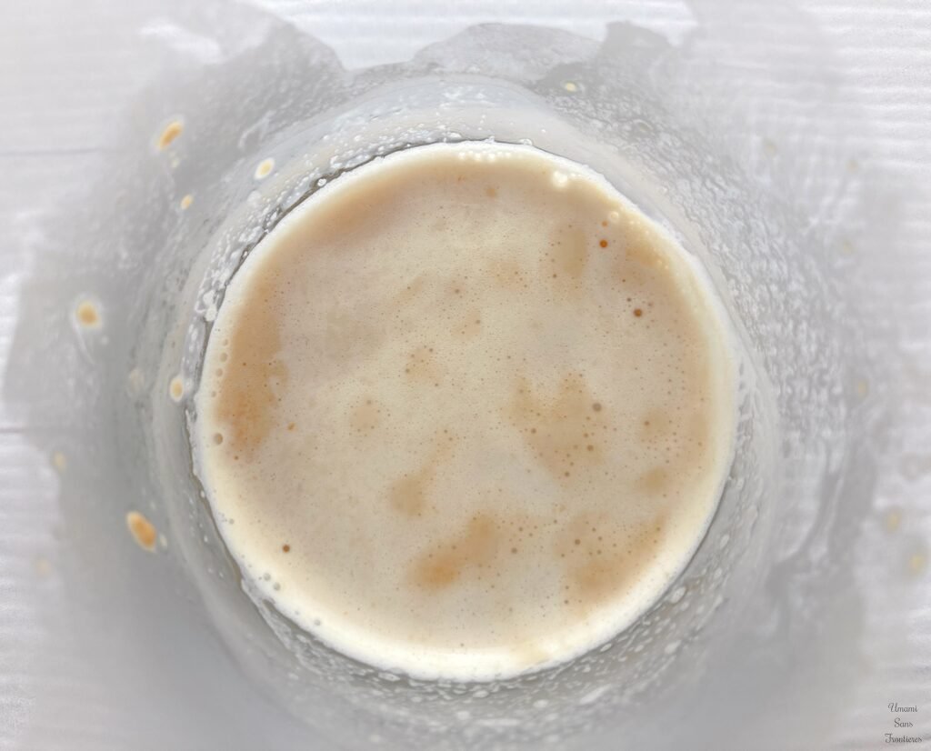 Yeast water 10 minutes later