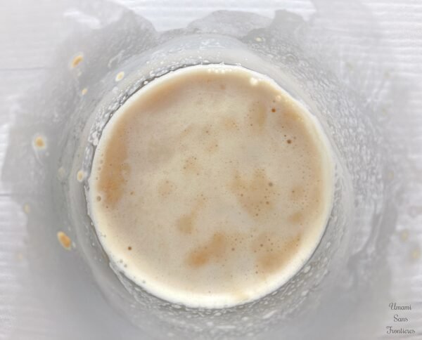 Yeast water 10 minutes later