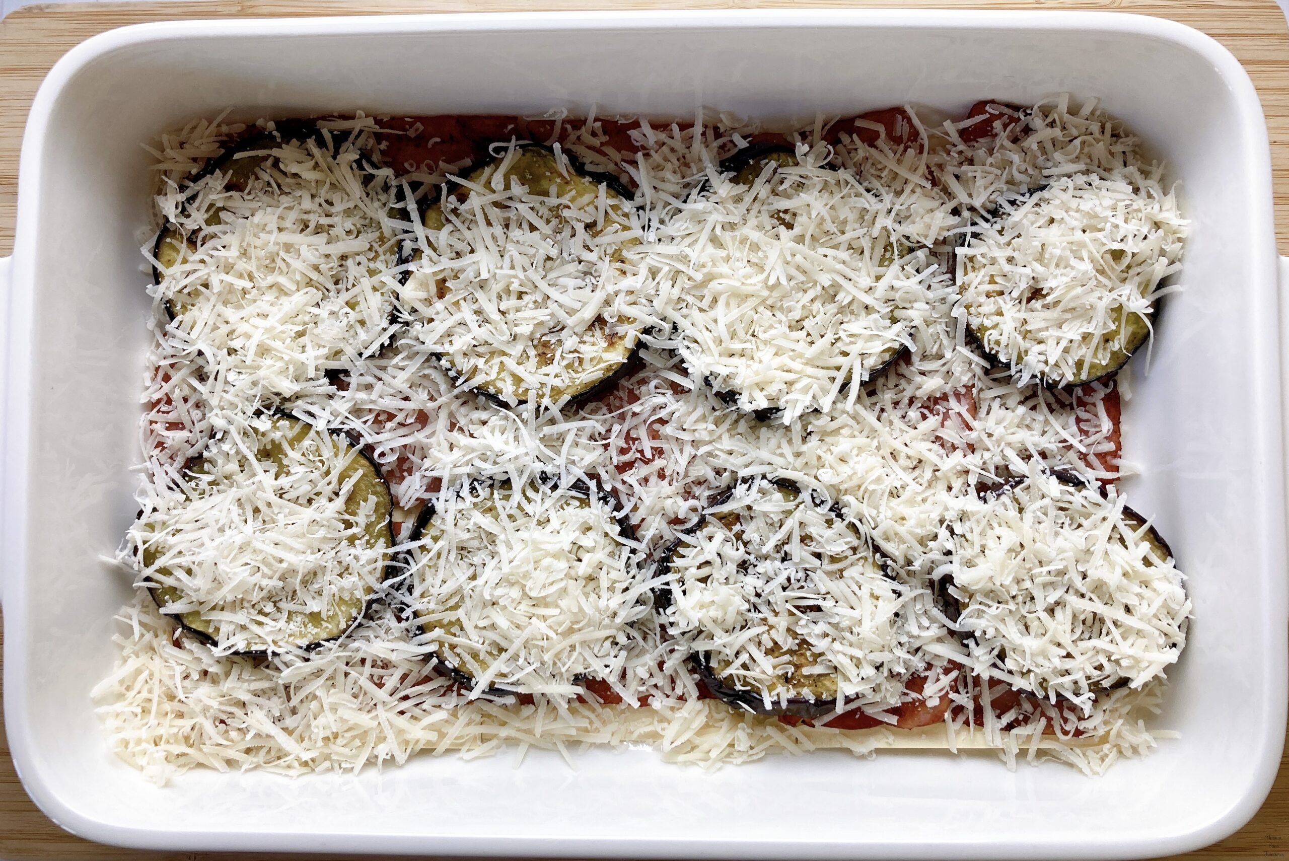 bacon eggplant parmesan cheese