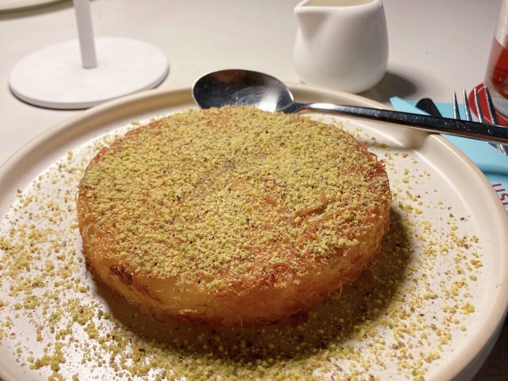 kunafa cheese cake