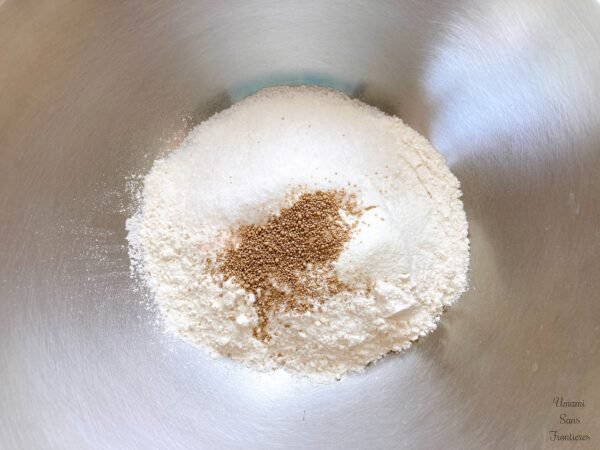 flour sugar cinnamon yeast powder