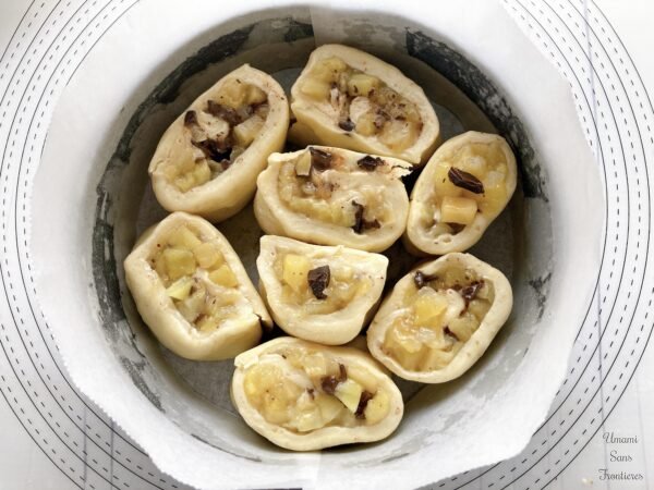 dough in the cake pan
