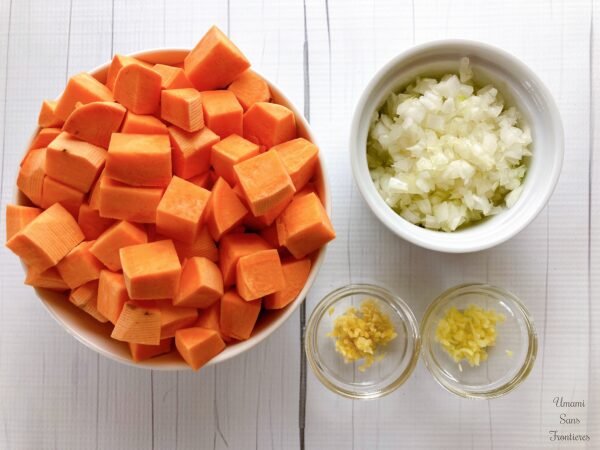 Cut vegetables