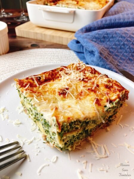 Spinach & Ricotta Lasagna with Bacon – Creamy and Flavorful