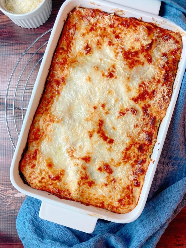 spinach ricotta bacon lasagna