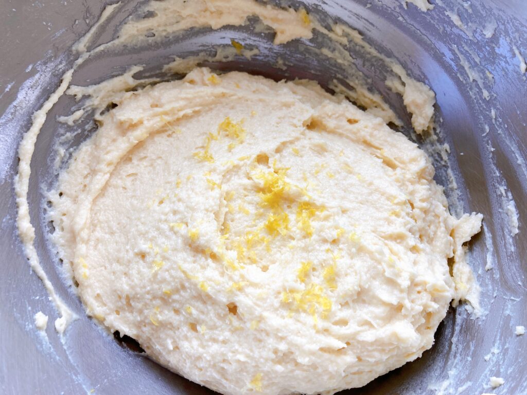 batter lemon zest