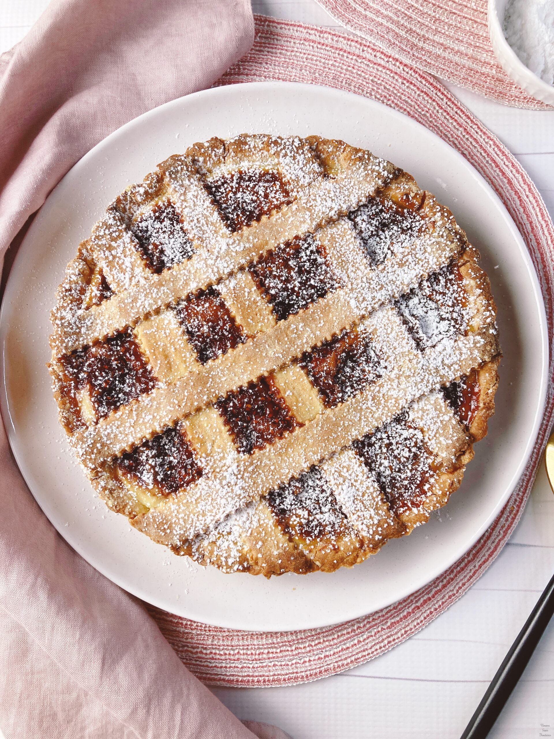 crostata icing sugar