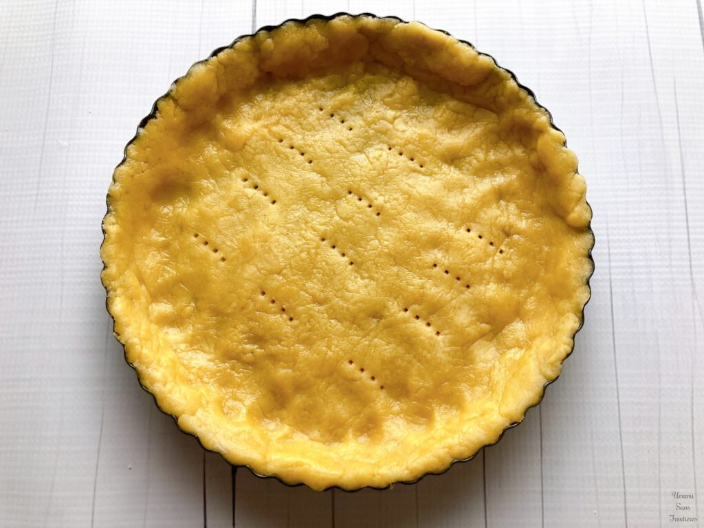 tart dough in a pan