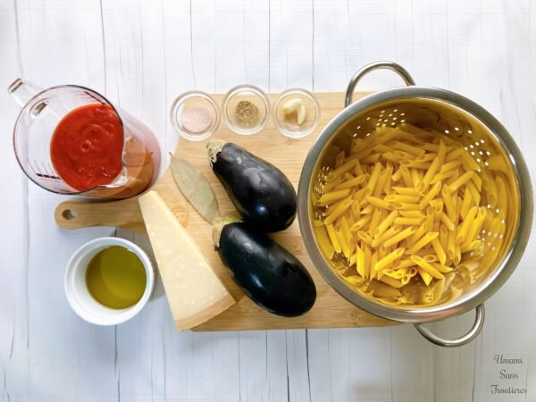 Eggplant Tomato Pasta – Sicilian Classic Pasta alla Norma ingredients