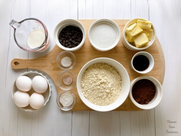 Gluten-Free & Lactose-Free Cocoa Pound Cake – Moist and Rich ingredients