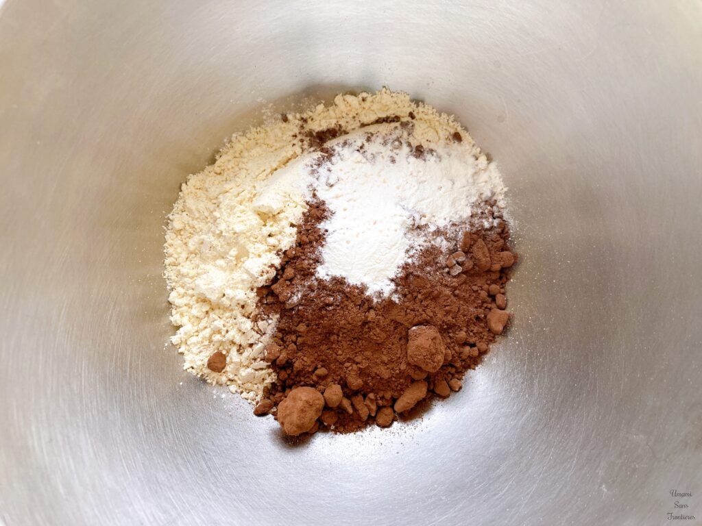 flour cocoa powder BP salt vanilla sugar