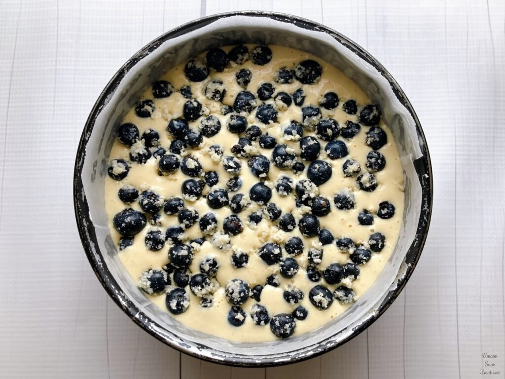 blueberries in batter