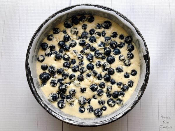 blueberries in batter
