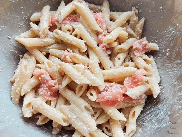 pasta lemon paste smoked salmon