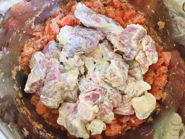 marinated lambs added