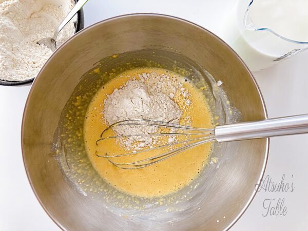 egg yolks milk flour