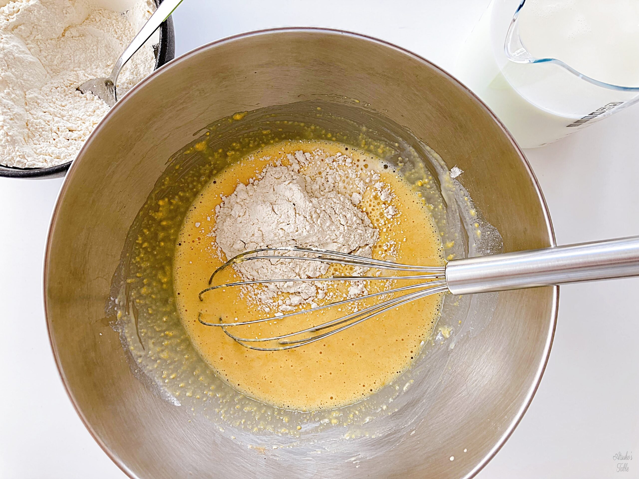 egg yolks milk flour