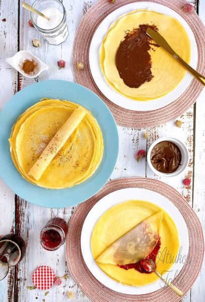 Classic French Crêpes with a Soft Chewy Texture